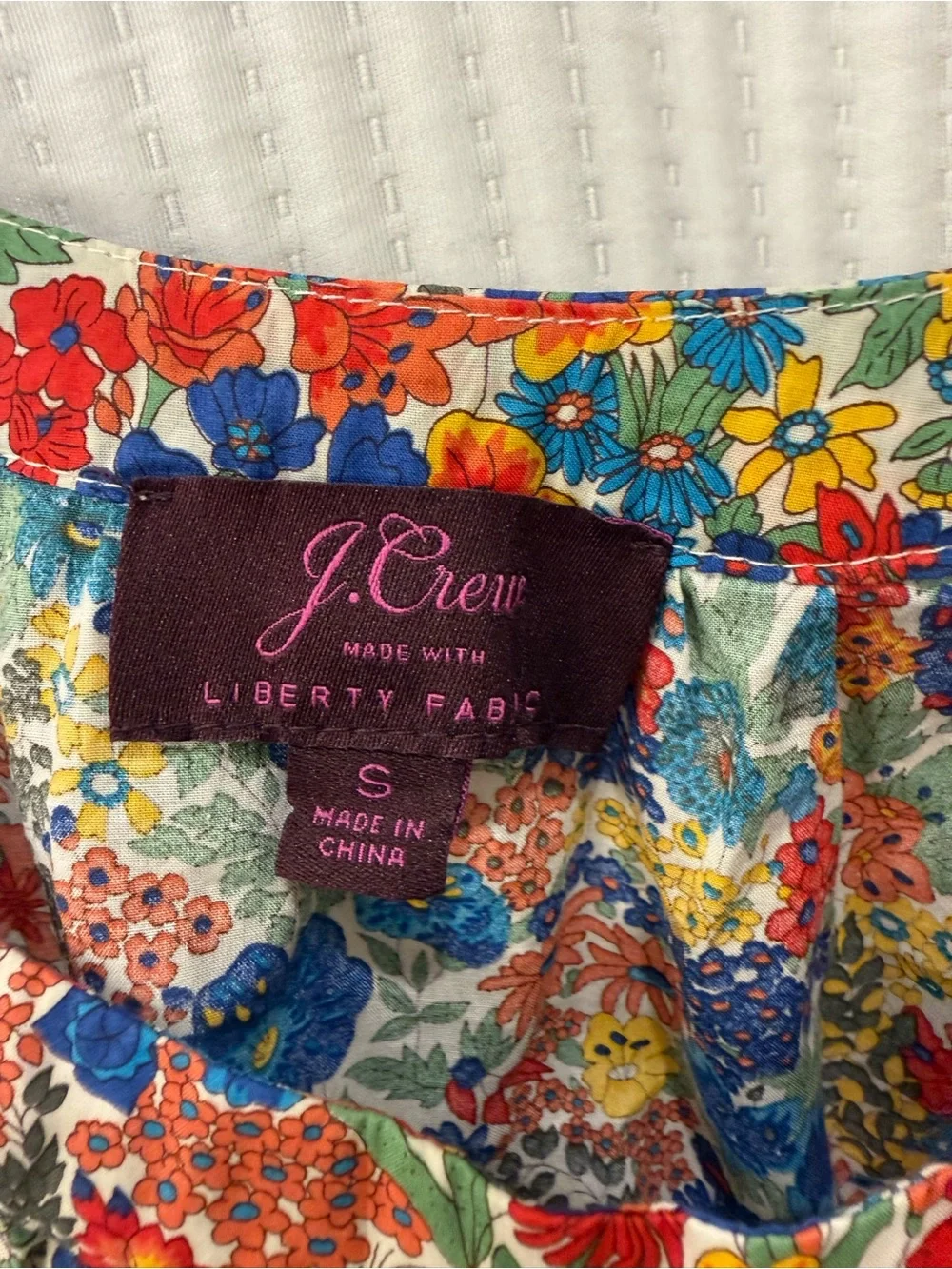 J Crew Floral Multicolor Summer Sundress with Braided Belt - Picture 3 of 7